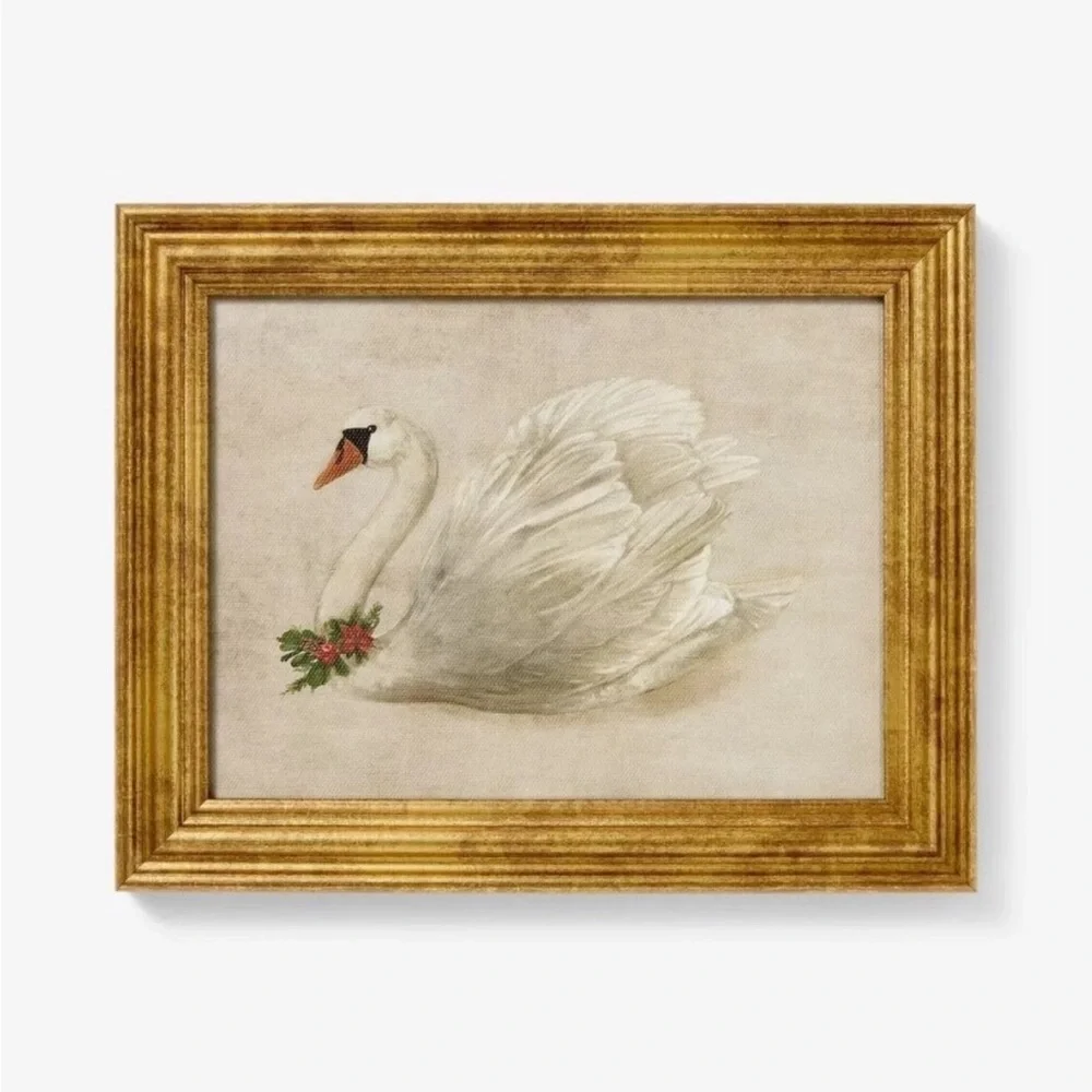 10x8 Swan Framed Wall Art - Threshold designed with Studio McGee